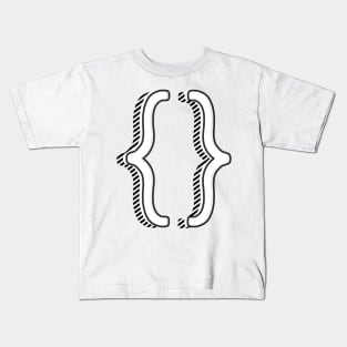 Curly Brackets Kids T-Shirt